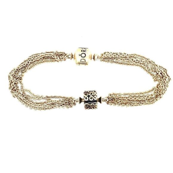 Pandora Multi-Strand Bracelet with 1 Clip - Picture 1 of 4